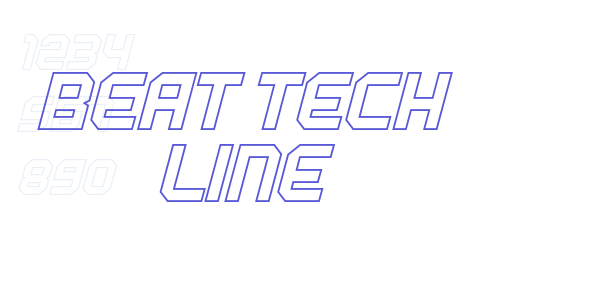 BEAT TECH Line font free