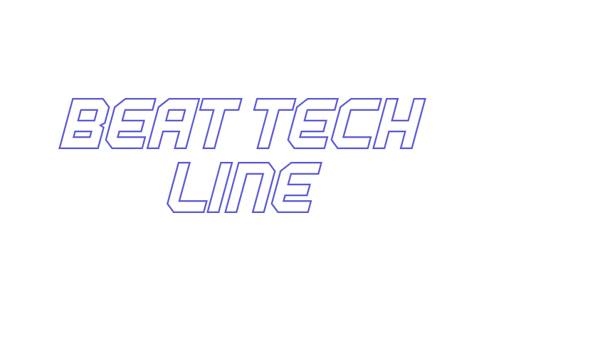 BEAT TECH Line Font Download