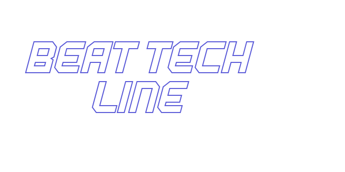 BEAT TECH Line Font Download