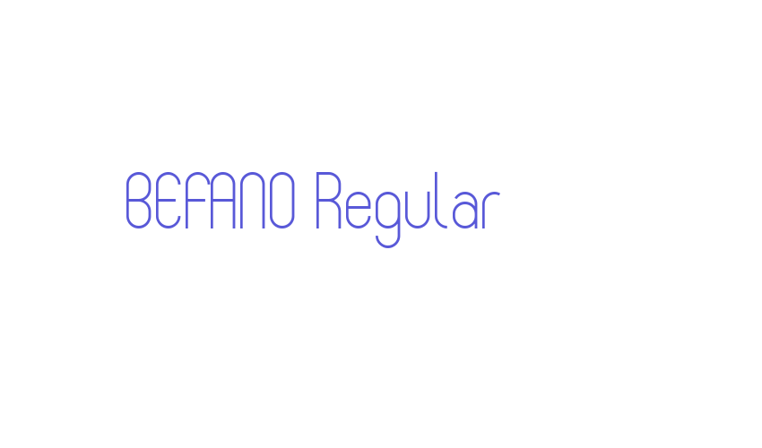 BEFANO Regular Font Download