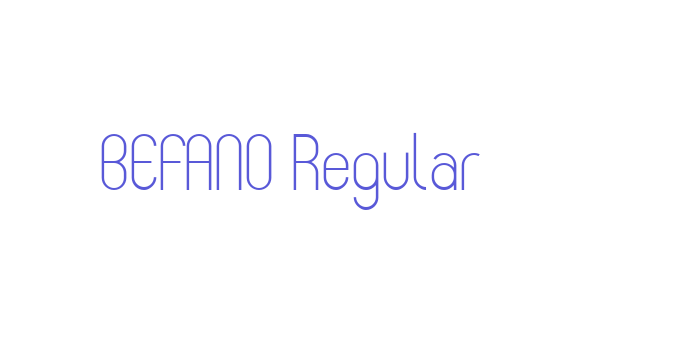 BEFANO Regular Font Download