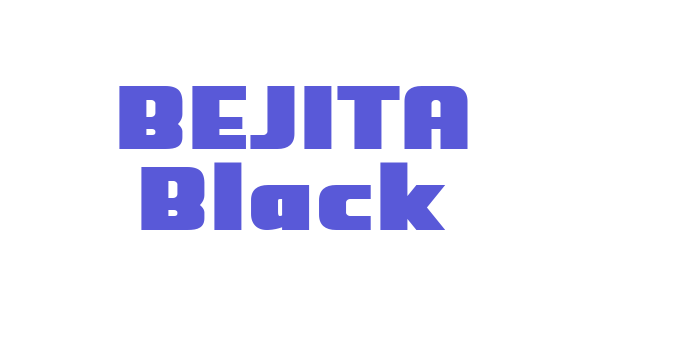 BEJITA Black Font Download