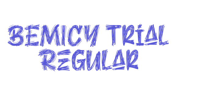 BEMICY trial Regular Font Download