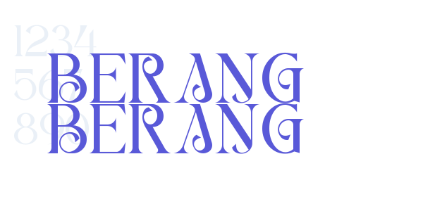 BERANG BERANG font free