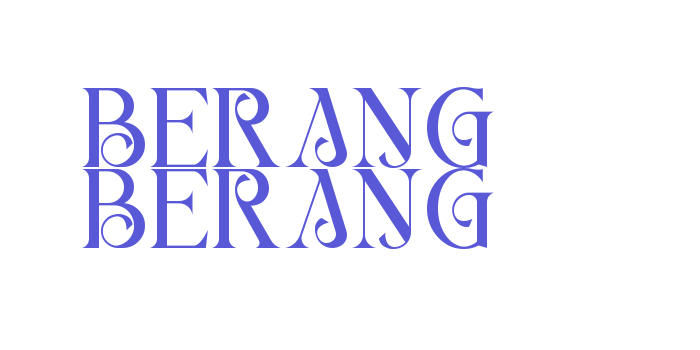 BERANG BERANG Font Download