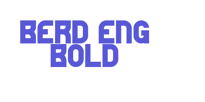 BERD ENG BOLD Font Download