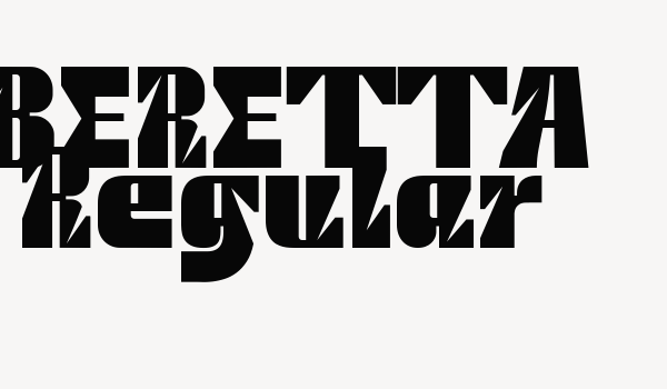 BERETTA Regular Font