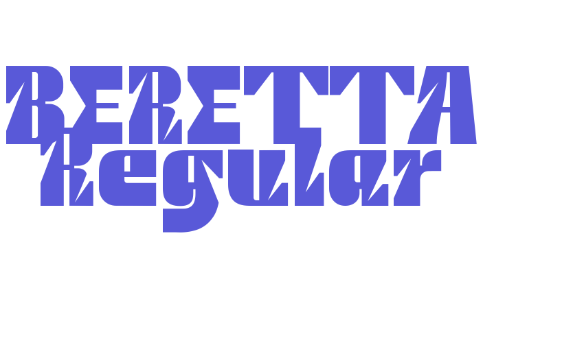 BERETTA Regular Font