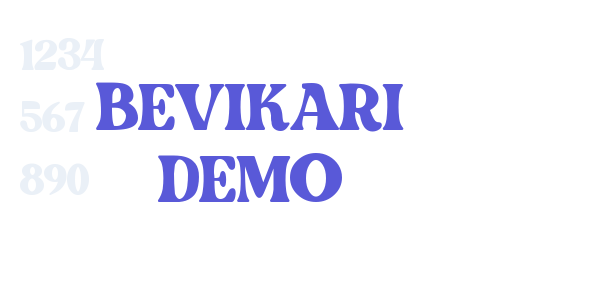 BEVIKARI DEMO font free