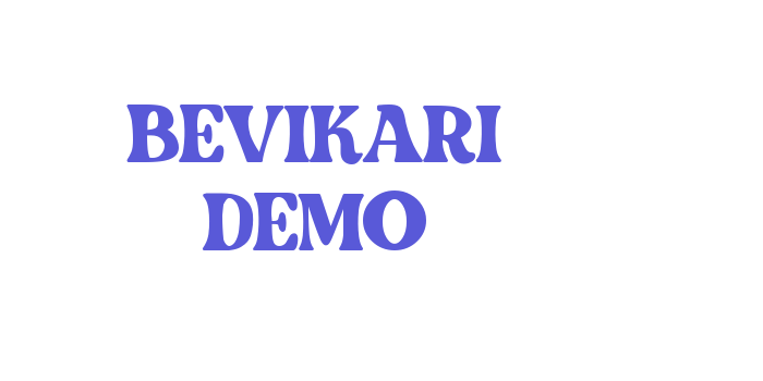 BEVIKARI DEMO Font Download