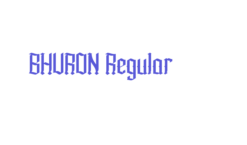 BHURON Regular Font Download