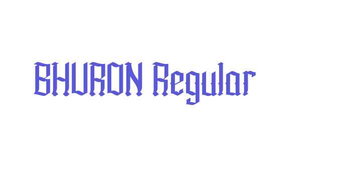 BHURON Regular Font Download