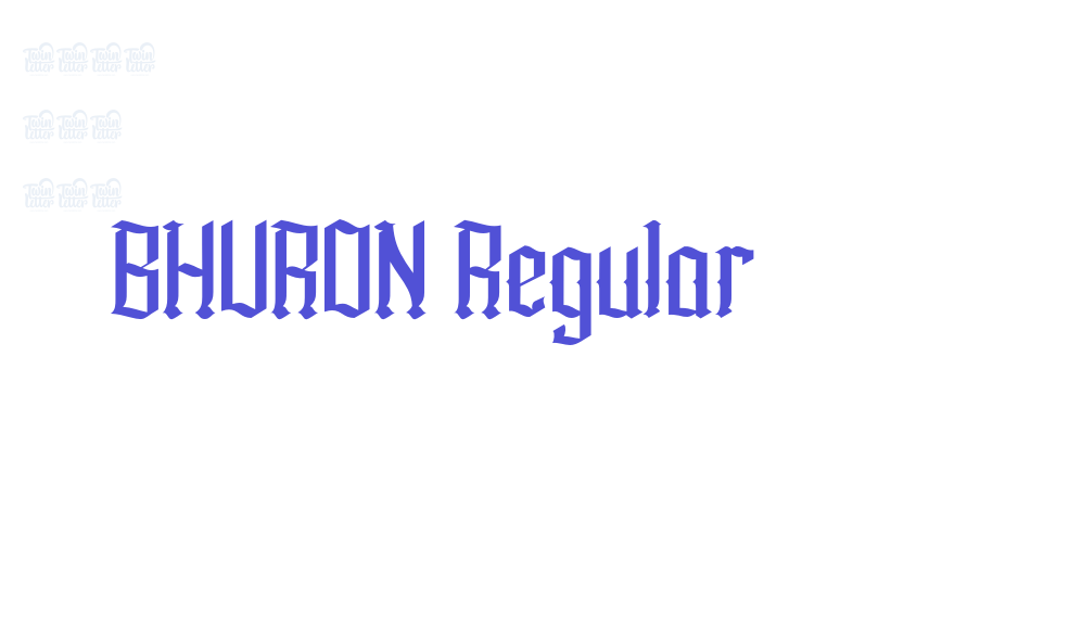 BHURON Regular-font-download