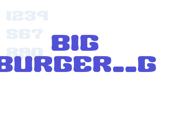 BIG BURGER__G Font Download