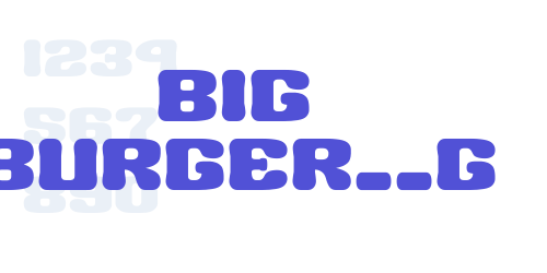 BIG BURGER__G-font-download