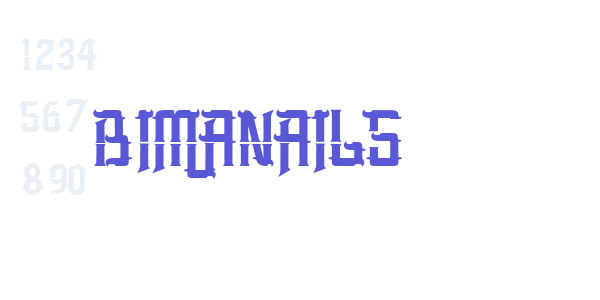 BIMANAILS font free