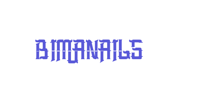 BIMANAILS Font Download