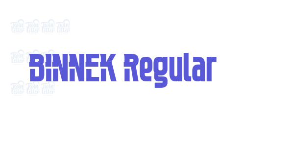 BINNEK Regular font free