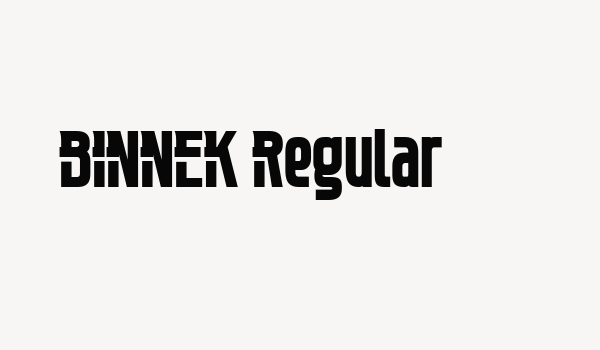 BINNEK Regular Font