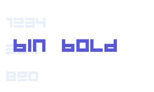 BIN Bold Font Download