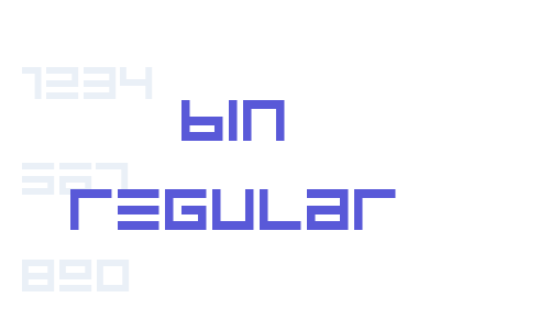 BIN Regular Font Download