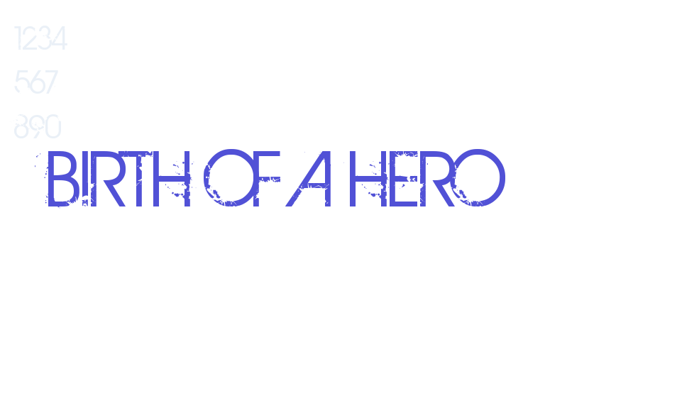 BIRTH OF A HERO-font-download