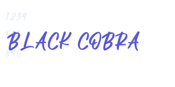 BLACK COBRA font