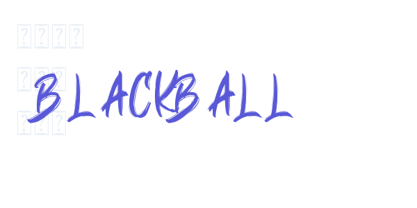 BLACKBALL font free