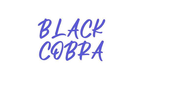 BLACK COBRA Font