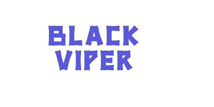 BLACK VIPER Font Download