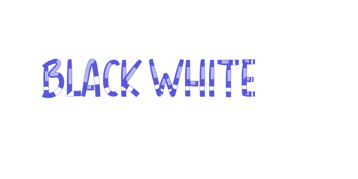 BLACK WHITE Font Download