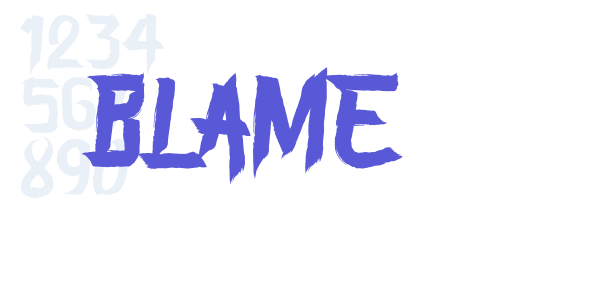 BLAME font free