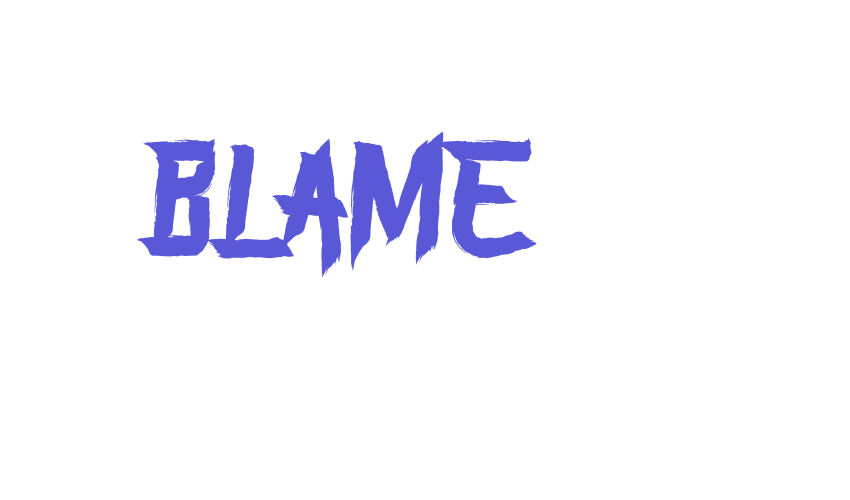 BLAME Font Download