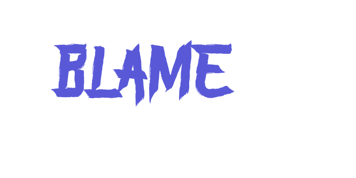 BLAME Font Download