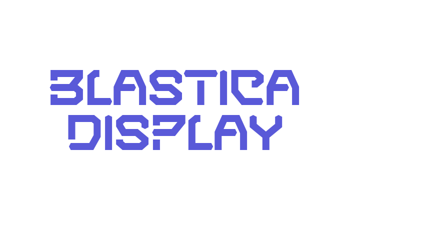 BLASTICA DISPLAY Font Download