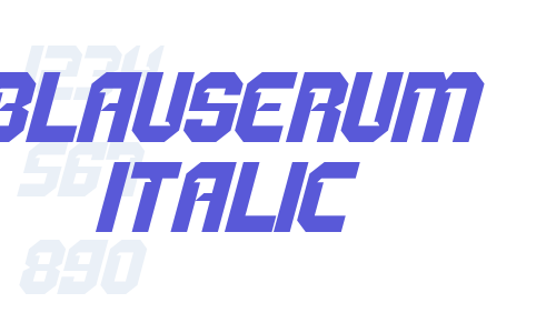 BLAUSERUM Italic Font Download