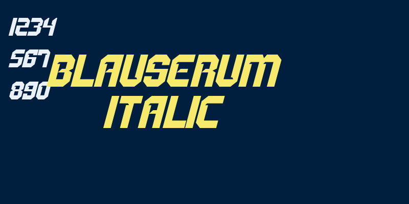 BLAUSERUM Italic