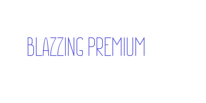 BLAZZING PREMIUM Font Download