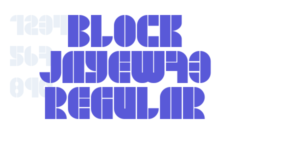 BLOCK JayeW73 Regular font