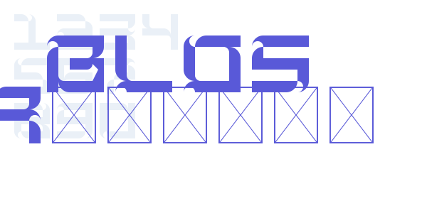 BLOS Regular font