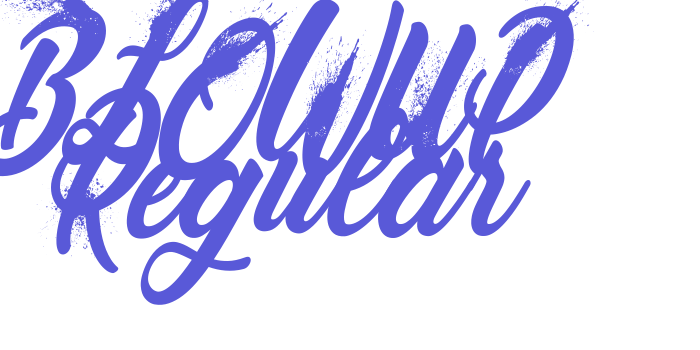 BLOWUP Regular Font Download