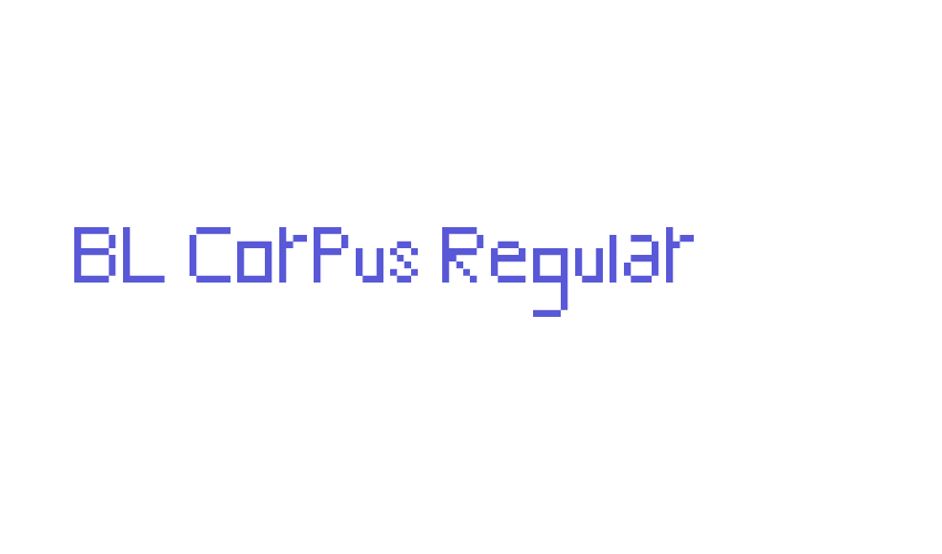 BL Corpus Regular Font Download