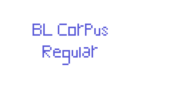 BL Corpus Regular Font