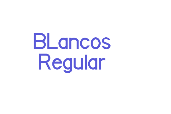 BLancos Regular Font