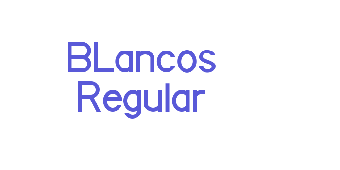 BLancos Regular Font Download