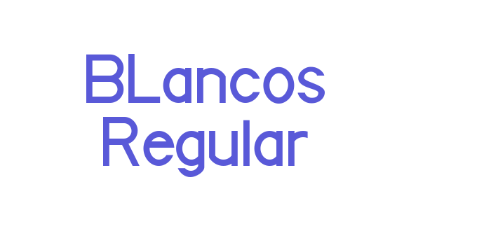 BLancos Regular Font