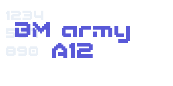 BM army A12 font free