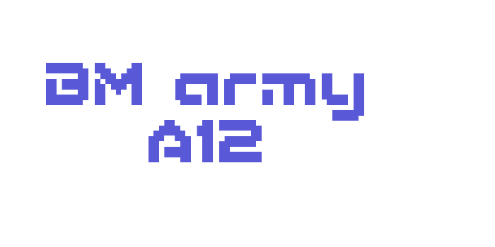 BM army A12 Font Download