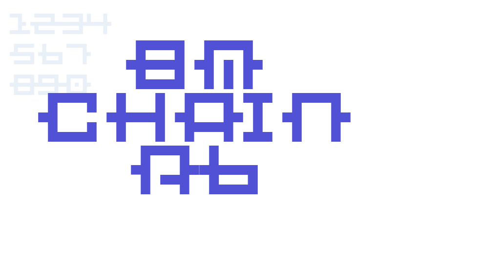 BM chain A6-font-download