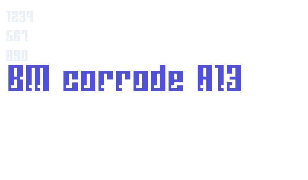 BM corrode A13-font-download